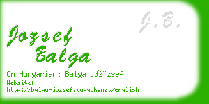 jozsef balga business card